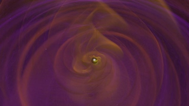 Побачити гравітаційні хвилі неможливо, але так їх уявляють ілюстратори NASA