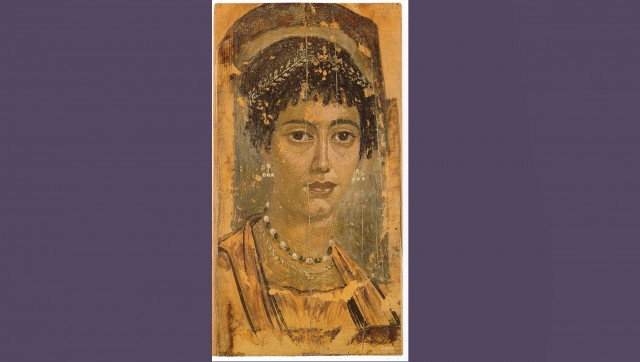 Фаюмський портрет жінки із зібрання Королівського музею Онтаріо. 110-120 рр. Некрополь Хавара