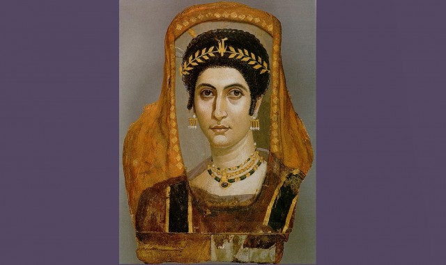 Фаюмський портрет жінки із зібрання Музею Гетті. 100-110 рр. Анкіронполь